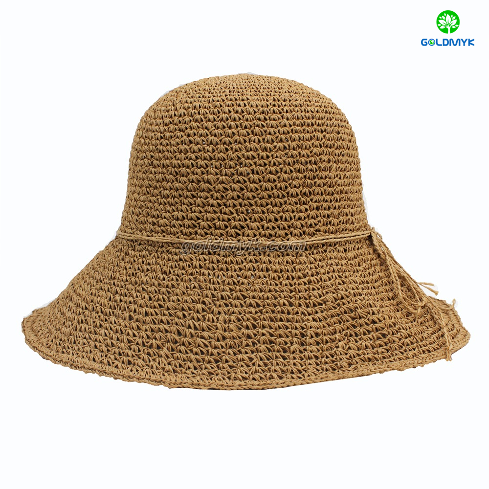 Men Women Roll Up Short Brim Fashionable Straw Hat