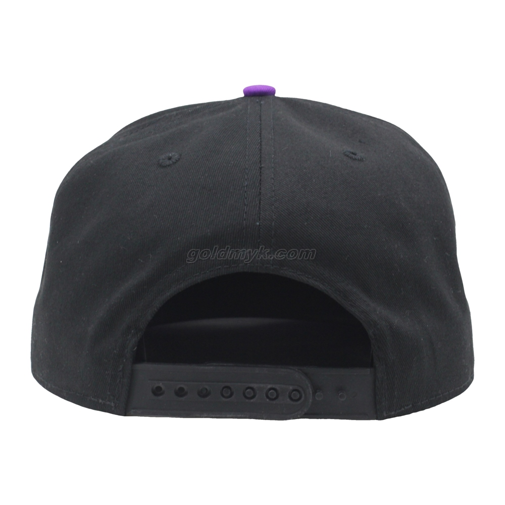 Wholesale And Promotional Cotton Twill Fabric Custom Embroidery Snapback Cap And Hat with Flat Bill