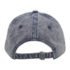Custom Blue 100% Cotton Twill Fabric Coated Washed Canvas Baseball Cap Hat Can Custom Embroidery Of Women And Men