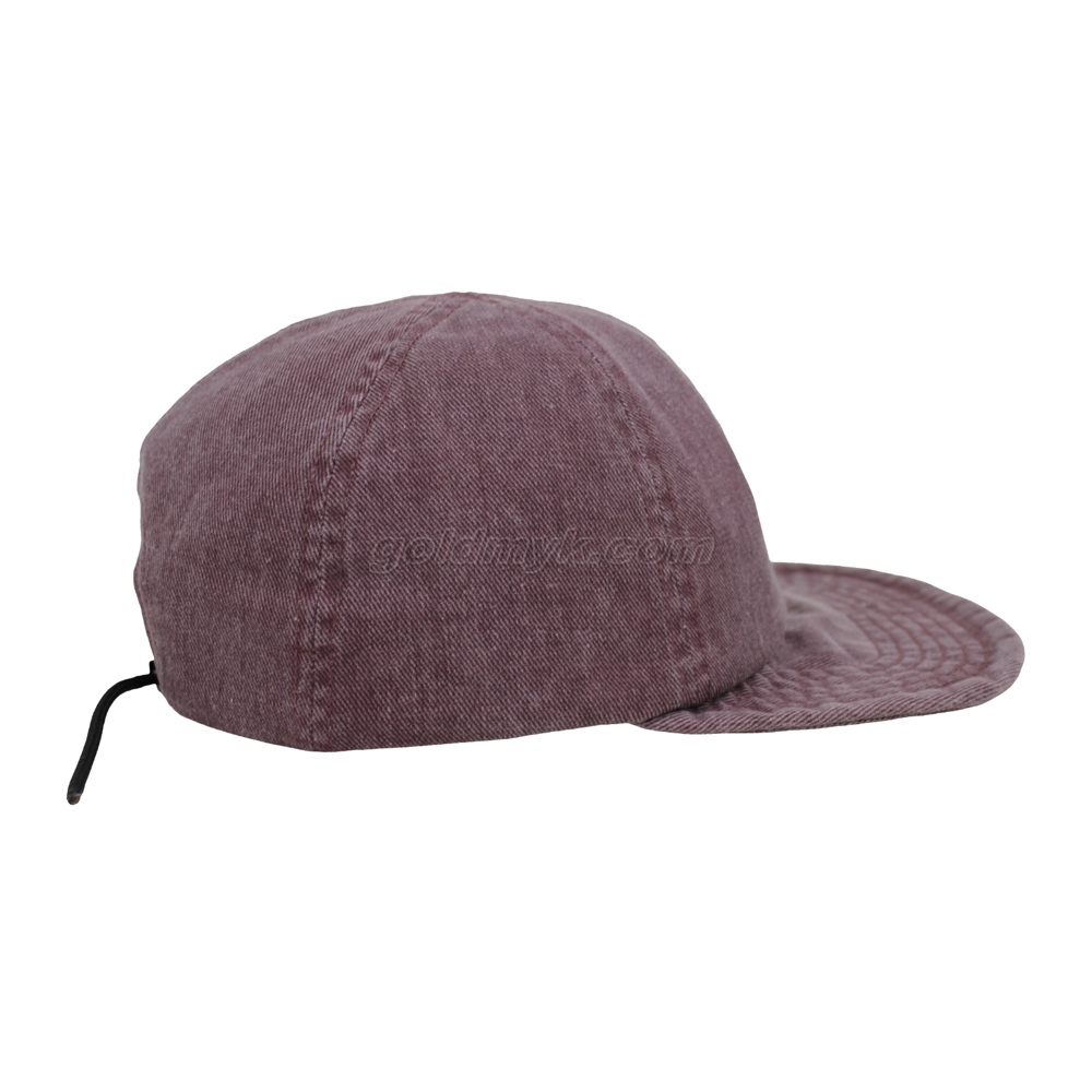 Custom Purple 100% Washed Cotton Twill Fabric Corduroy Baseball Cap Hat Can Custom Embroidery Of Women And Men