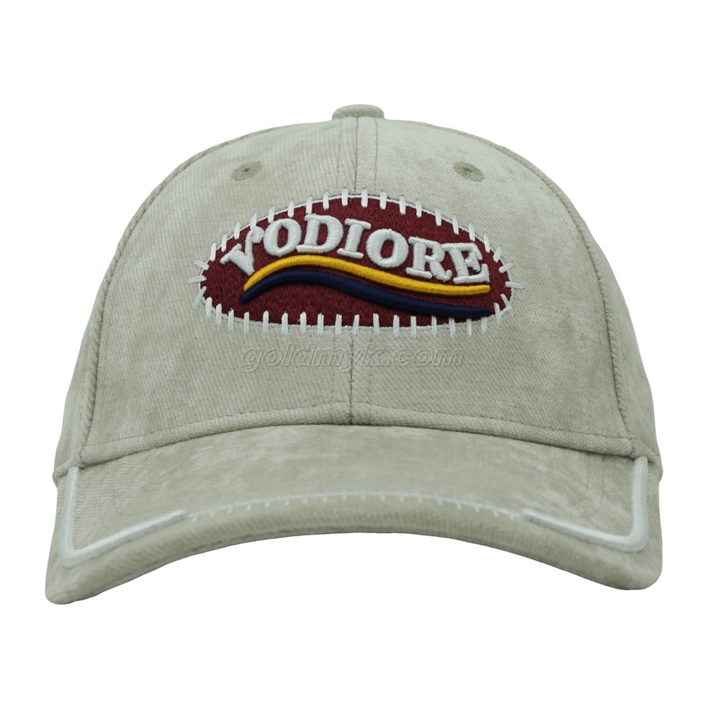 Custom White 100% Cotton Twill Fabric Baseball Cap Hat Can Custom Embroidery Of Women And Men