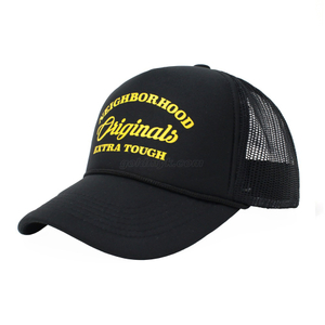 Wholesale Promotional 5 Panel Polyester with Foams Mesh Caps Supplier Trucker Hat Custom Logo Heat Transfer Printing for Unisex
