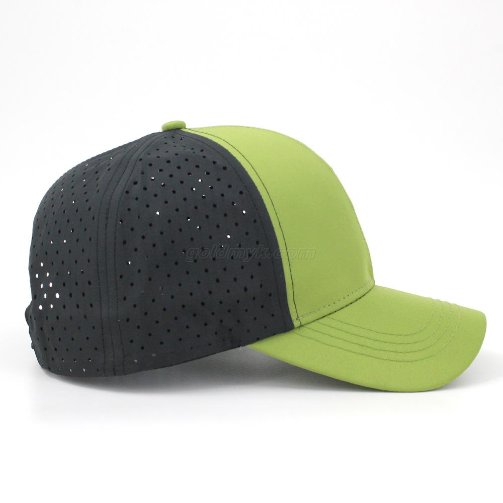 Custom Green Trucker Cap Brushed Polyerster Trucker Hat with Flat Embrodiery Logo Can Embroidery Of Women And Men