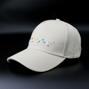 Custom White 100% Cotton Twill Fabric TPU Printing Logo Baseball Cap Hat Can Custom Embroidery Of Women And Men