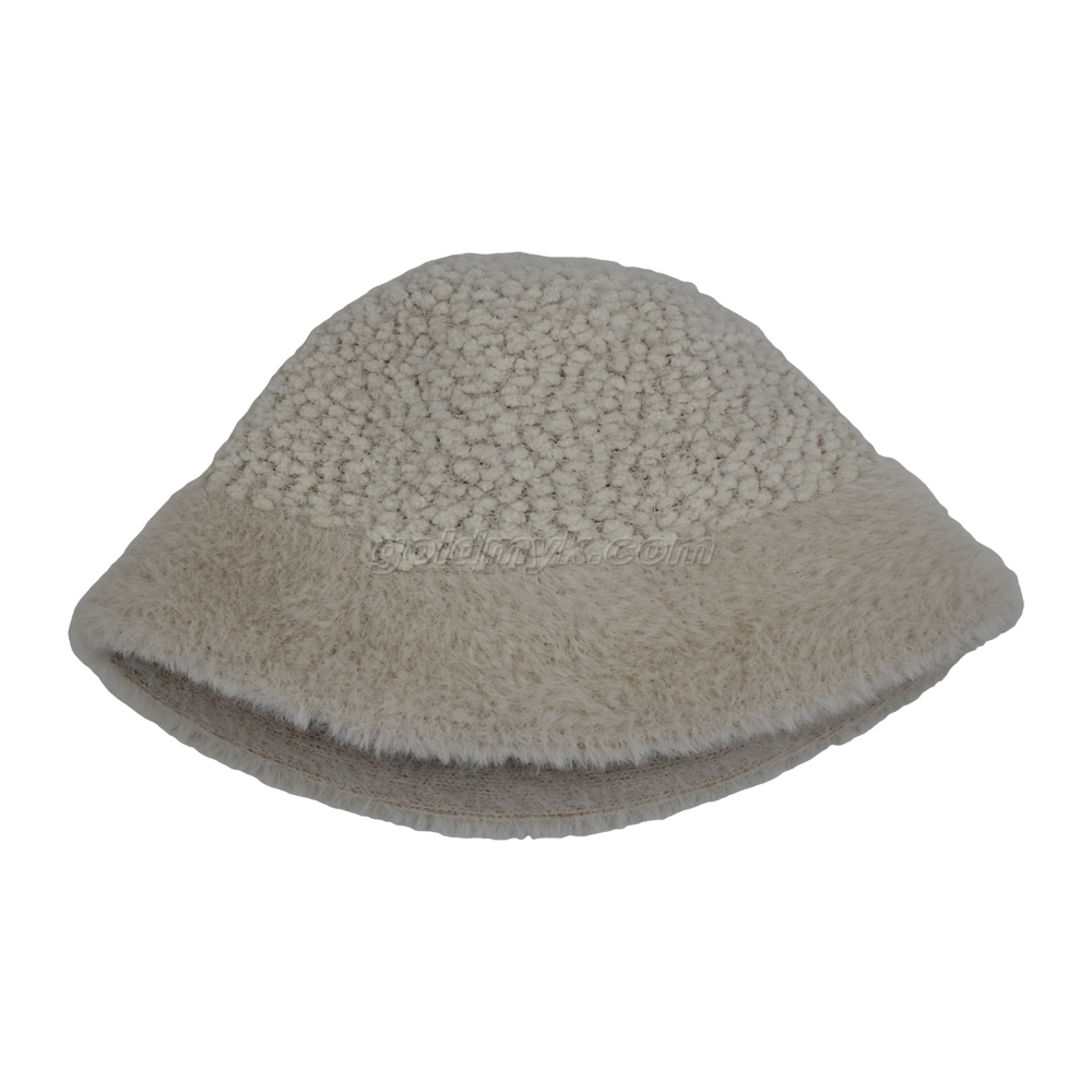 White Color Fashion Wool Fabric Women Winter Hat for Warm