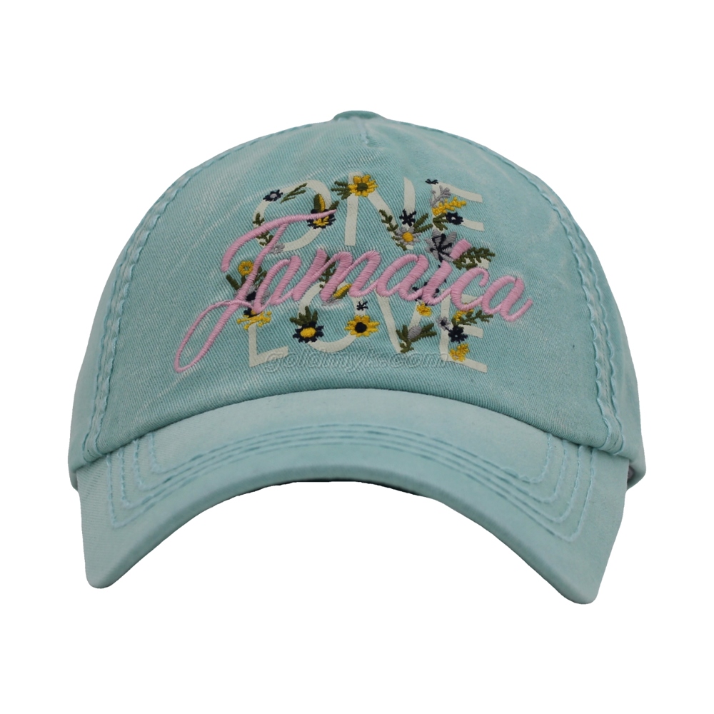 Custom Printing And Embroidery Washed Cotton Twill Baseball Cap And Hat with Heavy Stitching