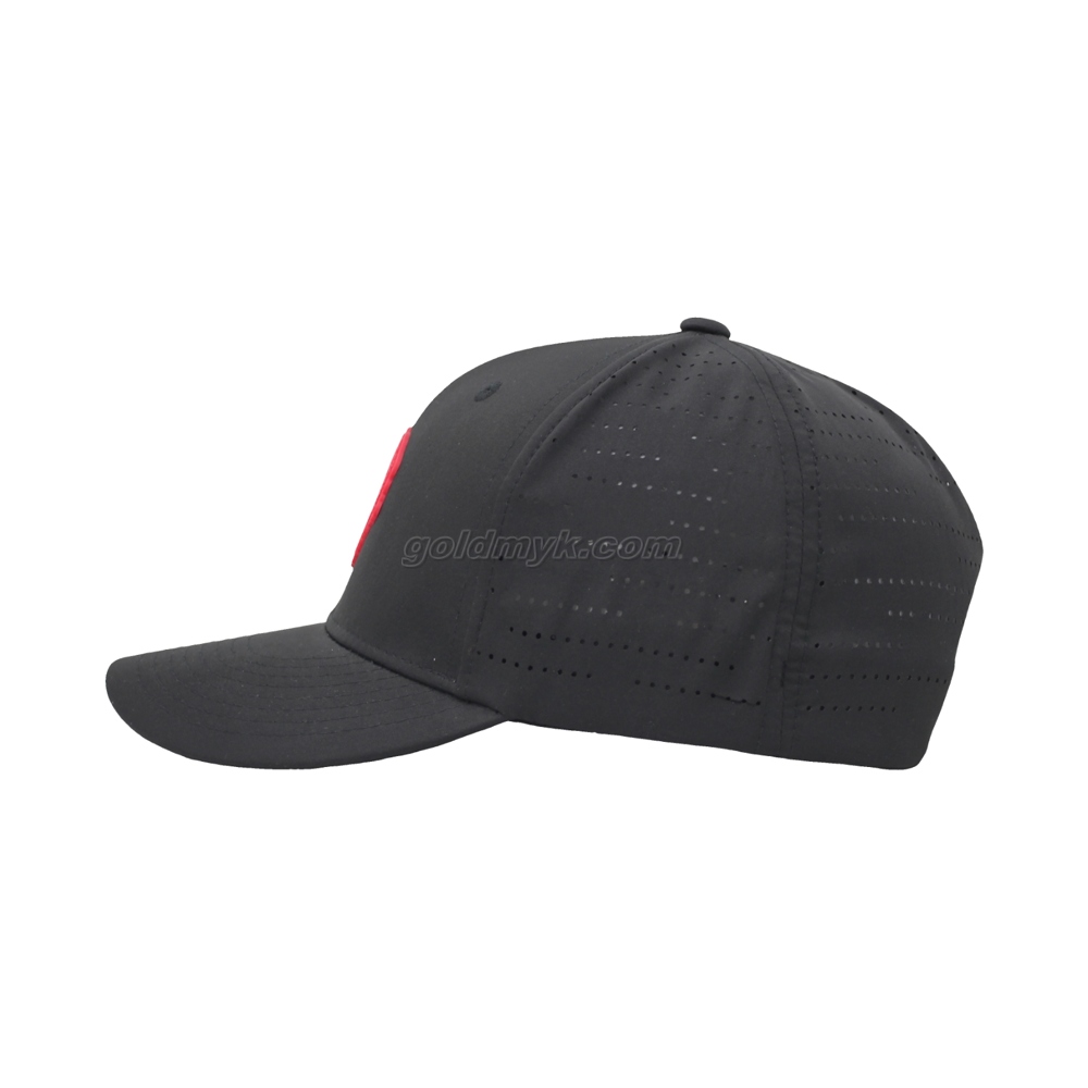 Hot Sale Flex Fit Style Laser Fabric Soprts Cap And Hat with Thermochromic Logo Patch