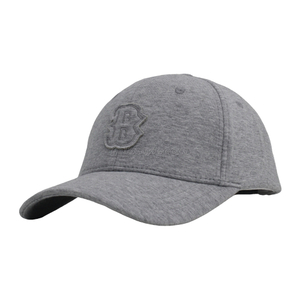 Custom Heather Grey Color Fabric Melange Color Structured Baseball Cap And Hat with Embroidery Patch