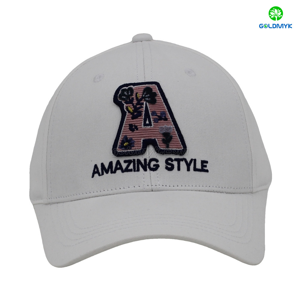 New And Popular Custom Embroidery Badge 100% Cotton Twill Baseball Cap And Hat