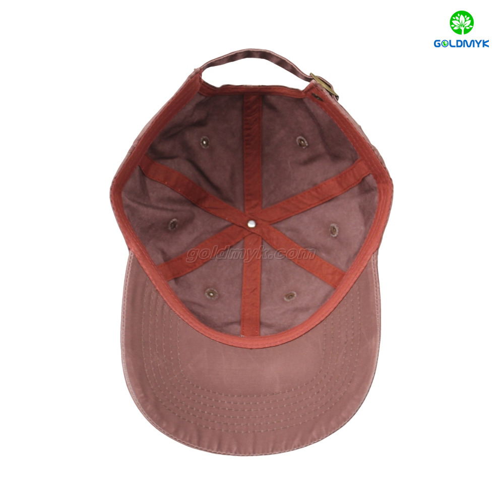 Custom Logo 100% Cotton Twill Fabric Dark Brown 6-Panel Baseball Cap Sporty Style for Business Or Street Wear-Men And Women