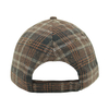 Warm And Thick And Wool Checked Fabric Baseball Cap And Hat with Custom Embroidery