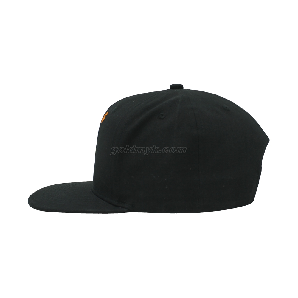 Wholesale Custom 100% Cotton Twill Flat Bill Snapback Cap And Hat with Embroidery