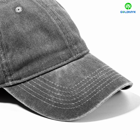 帽子 wjk Vintage wash Cap Gray Leather Belt 6 Panel Grey Vintage Washed Cap Distressed Women And Men