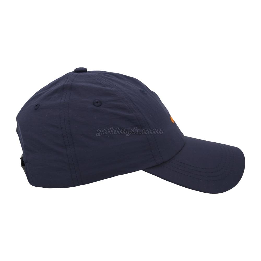 100% Polyester Baseball Cap Rope of Women And Men Custom Embroidery Silk Printed 6 Panel Cap Metal Buckle Closure