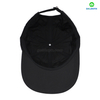 High Quality 100% Polyester Stylish Black Design Sporty Common Business 6-Panel Baseball Cap