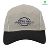 Flat Embroidery Style Dad Hat Custom Fabric Cap Curved Brim 5-Panel Baseball Cap