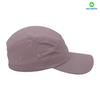 100% Polyester Pink Flat Embroidery Street Style Custom Fabric Cap Curved Brim 5-Panel Baseball Cap