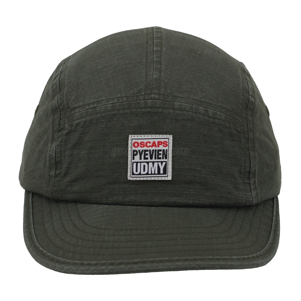 100% Washed Cotton Baseball Cap Rope of Women And Men Custom Embroidery Silk Printed 6 Panel Cap Metal Buckle Closure