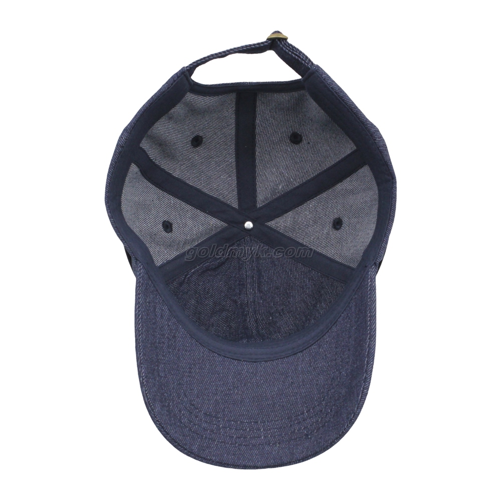 Wholesale And Hot Sale Unstructured Denim Fabric Baseball Cap And Hat with Patch Embroidery
