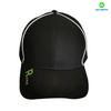 Recycle Fabric Print Logo Sports Baseball Cap With Reflective Piping 