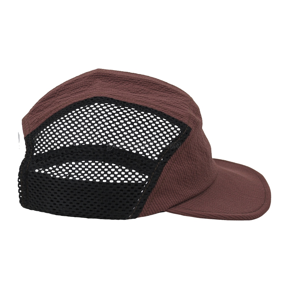 Best Sale Lower Weight 100% Polyester Five Panels Mesh And Custom Baseball Cap And Hat 