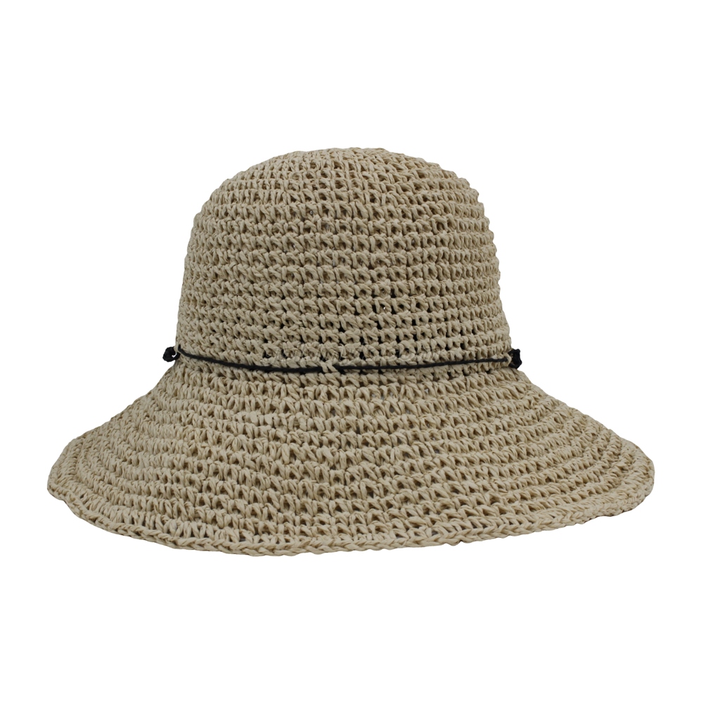 Woven Straw Hat With Bow Tie One Size Fit All Custom Logn