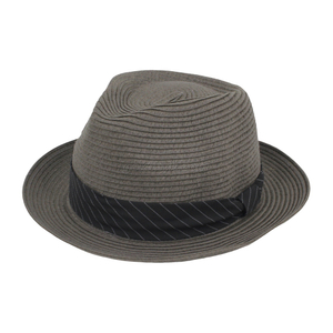 Best Price Hot Sale Paper Material Custom Ribbon Fedora Straw Hat for Promotion