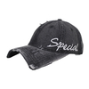 Vintage Stylish Flat Embroidery Washed Baseball Cap Dad Hat 6-panel Sports Caps For Man And Woven Can Custom Logo