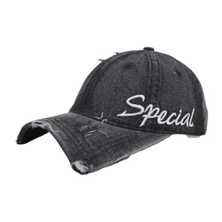 Vintage Stylish Flat Embroidery Washed Baseball Cap Dad Hat 6-panel Sports Caps For Man And Woven Can Custom Logo