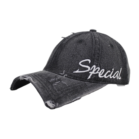 Vintage Stylish Flat Embroidery Washed Baseball Cap Dad Hat 6-panel Sports Caps For Man And Woven Can Custom Logo