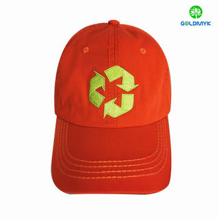 Recycle custom RPET material and cotton fabric baseball caps