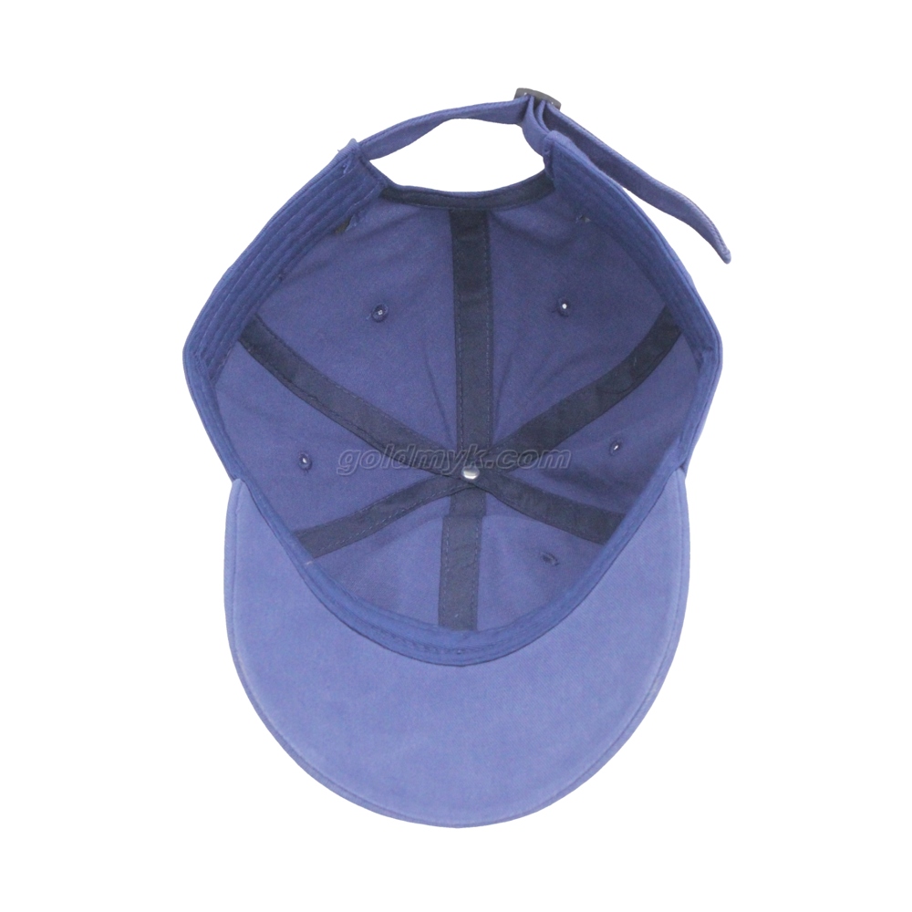 Vintage Stylish Flat Embroidery Washed Baseball Cap Dad Hat 6-panel Sports Caps For Man And Woven Can Custom Logo