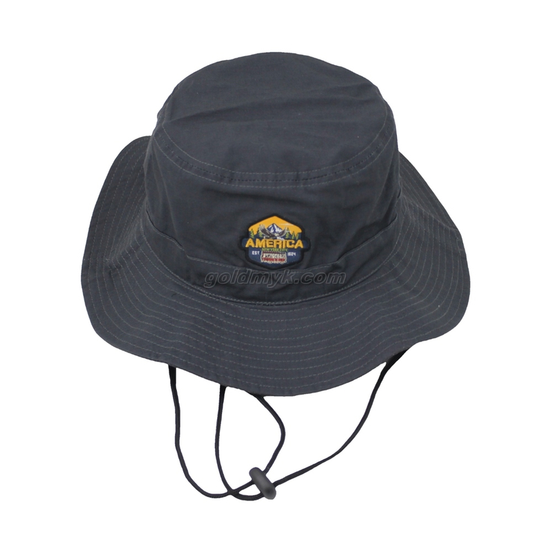 100% Polyester Fabric Bucket Cap Women And Men