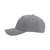 Custom Heather Grey Color Fabric Melange Color Structured Baseball Cap And Hat with Embroidery Patch