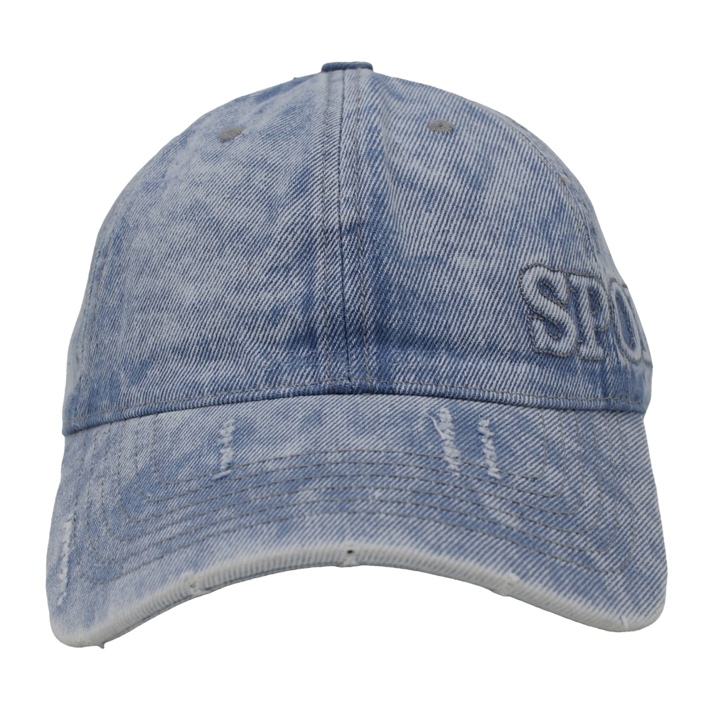 Promotional Washed Denim Unstructured Baseball Cap And Hat with Custom Logo Design