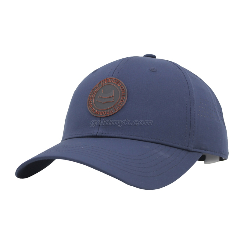 Custom Logo Dad Hat With Rubber Patch Logo 6 Panel Baseball Cap Sports Hat for Men And Women
