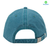 Stylish 6-Panel Blue Flat Embroidery Washed Design for Sports Business or Street Style Baseball Cap