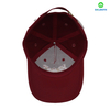 Red 5-Panel Embroidery Style Dad Hat Custom Fabric Cap Curved Brim Baseball Cap