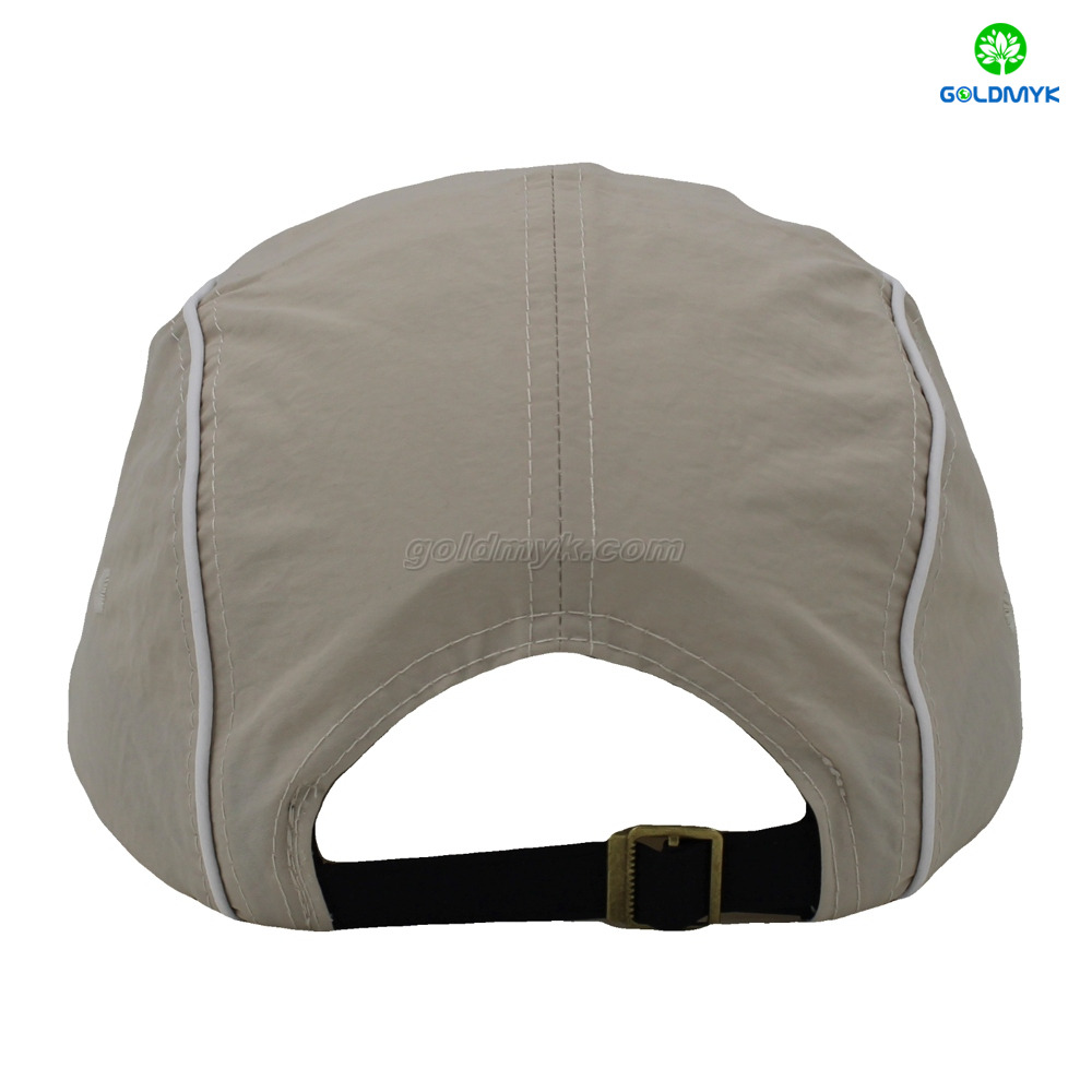 Flat Embroidery Style Dad Hat Custom Fabric Cap Curved Brim 5-Panel Baseball Cap