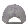 Sequins and Bead Embroidery Style Custom Fabric Cap Curved Brim 6-Panel Baseball Cap
