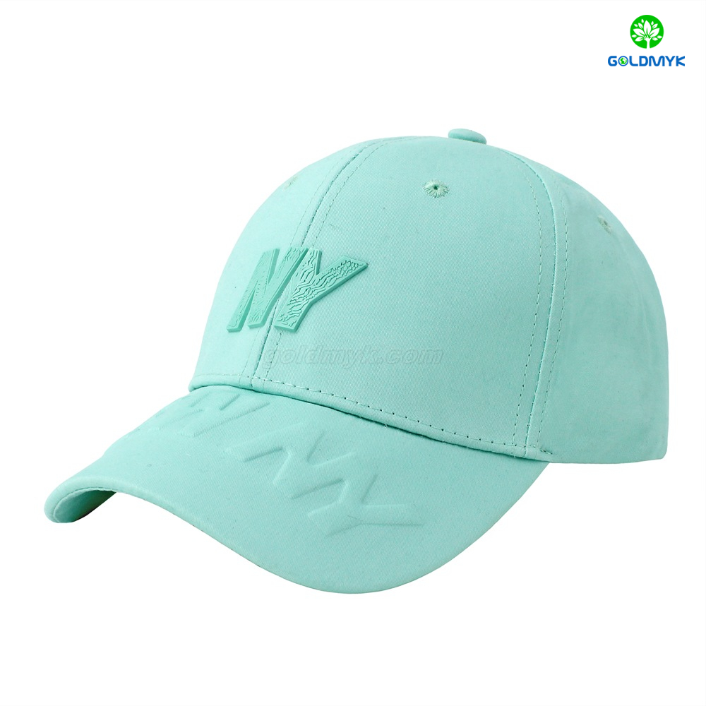 with Embrodiery Baseball Flat Logo Hat Cap Of Can Red Custom Polyester Baseball And Men Rose Women Embroidery Fabric