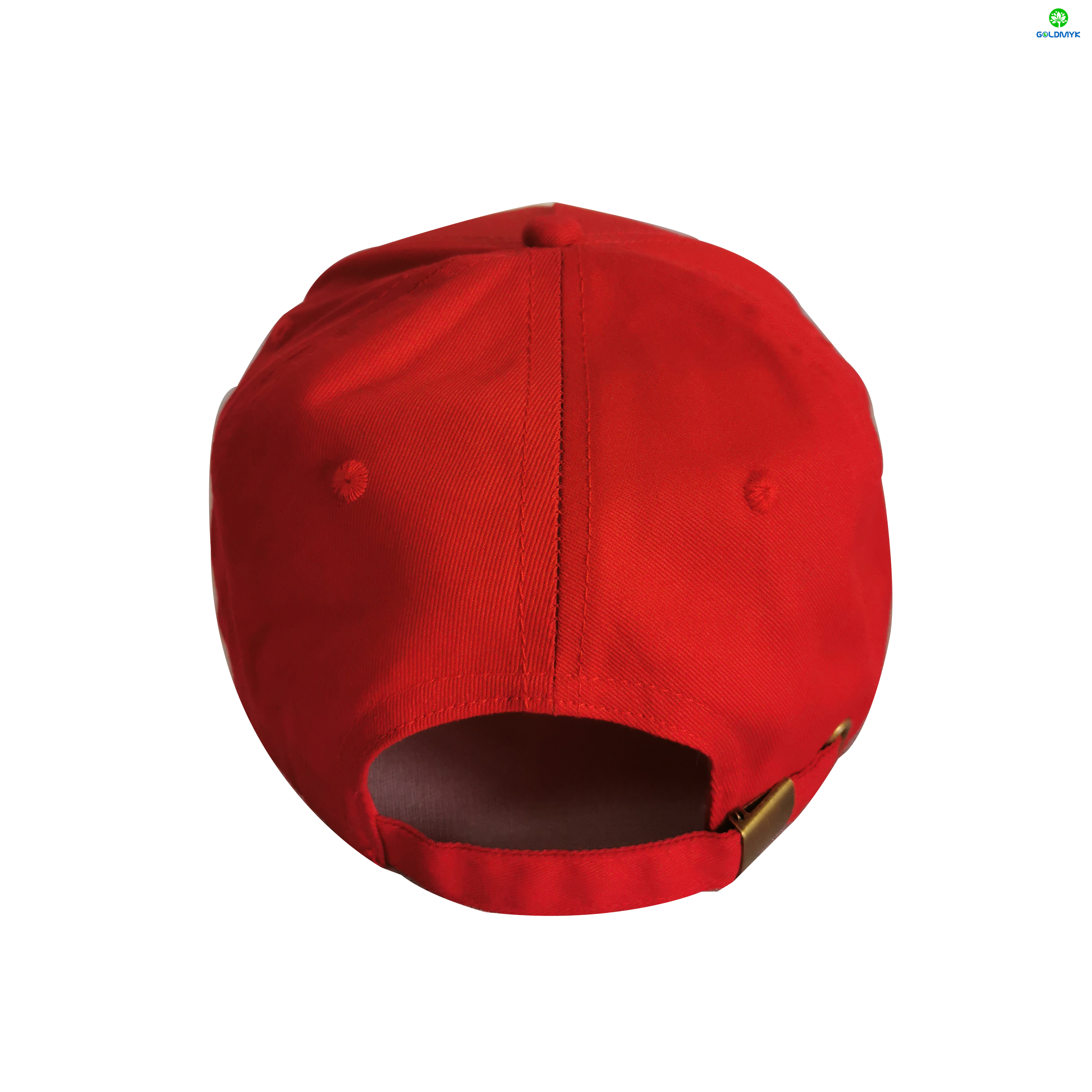 5 Panel Cotton Rubber Print Baseball Cap With Metal Buckle