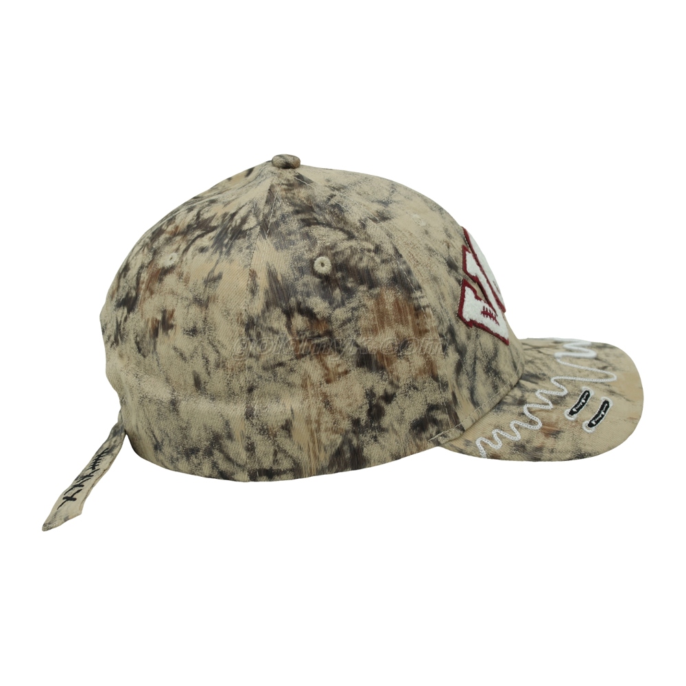 Custom White 100% Cotton Twill Fabric Baseball Cap Hat Can Custom Embroidery Of Women And Men