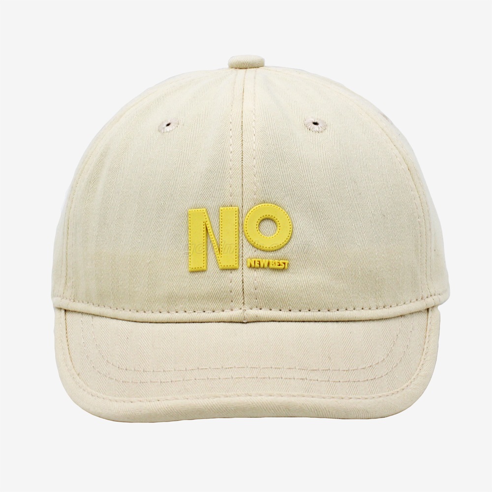 Custom Beige Baseball Cap 100% Cotton Twill Fabric Baseball Hat with 3D Print Logo Can Embroidery Of Women And Men