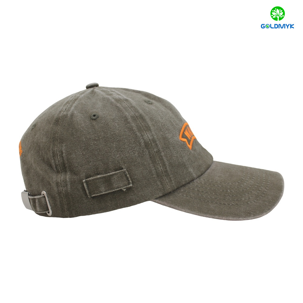 Vintage Washed Cotton Baseball Cap with Embroidered Walther Logo