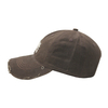 Vintage Stylish Flat Printing Washed Baseball Cap Dad Hat 6-panel Sports Caps For Man And Woven Can Custom Logo