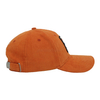 Orange Corduroy Baseball Cap with Tropical Palm Tree Embroidery Patch Vintage 1998 Outdoor Dad Hat