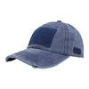Vintage Washed Navy USA Flag Patch Distressed Baseball Cap