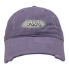 Vintage Washed Distressed Cotton Baseball Cap 6 Panel Curved Frayed Brim 3D Embroidery Dad Hat Custom Logo