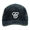 Custom Washed Corduroy 5 Panel Camper Hat Embroidery Logo Vintage Cap
